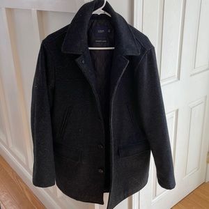 Mens J Crew wool peacoat jacket